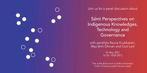 Flyer for event on 26 May