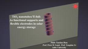 TiO2 nanotubes/Ti foil:  As functional supports and flexible electrodes in solar energy storage