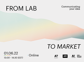Banner with the text "From Lab to Market"