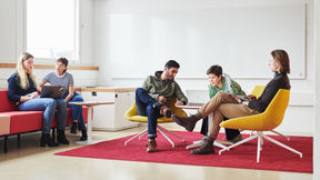 Students studying together