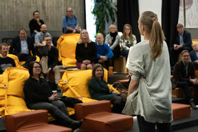 Teachers discussing together