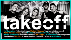 Kuvassa listattu tapahtumaan osallisia.