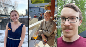 TFiF-kandityön palkinnon voittaneet opiskelijat.