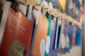 Doctoral theses hanging on the wall