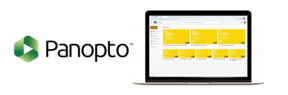 panopto logo and computer
