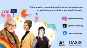 Follow @aaltowellbeing on Instagram, TikTok and Facebook