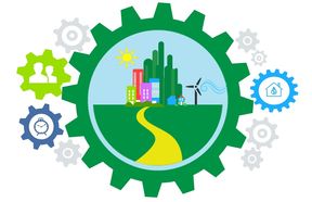 Visualisation of energy positive neighbourhoods and different aspect affecting it, like stakeholders, time frame and physical scale