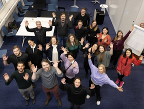 Group photo of the Aalto Digital Creatives batch 3 participants