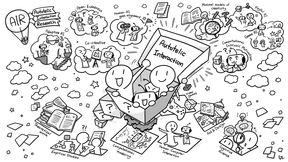 The research basis, interests and contributions of the group. Artist: Solip Park, 2023.