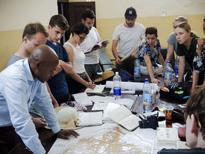 Students and local planners in Tanzania