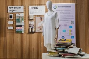 Presenting books into textiles fibres -project