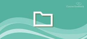 Course feedback illustration, a folder