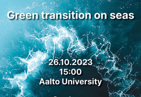 Green transition juliste on seas