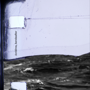 Film negative with text Archives, hereinafter