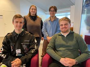 From left to right: Lasse Kukkonen, Ida Parkkinen, Luisa Cardoso and Elias Keski-Nisula