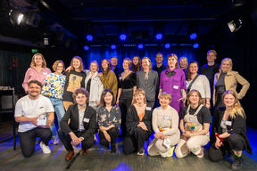 Creative Demo Day participants on stage