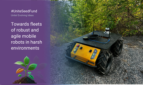 A robot in the forest. 