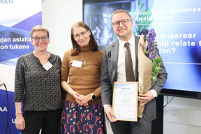 Vuoden Yrittäjyystutkimus -tunnustuspalkinnon jakotilaisuus