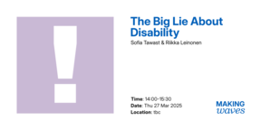 The Big Lie About Disability - event