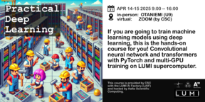 Practical Deep Learning by CSC, LUMI AI Factory, Aalto Scientific Computing