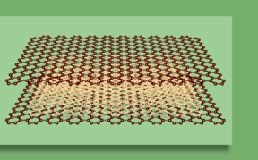Two superimposed grid layers arranged on a green background, with one grid appearing transparent and complex.