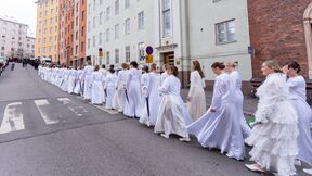 Master's promovendis in the conferment procession 2022