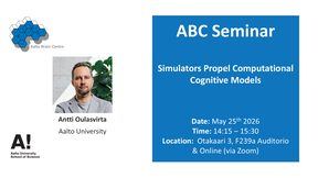 ABC Seminar - Antti Oulasvirta - 25 May