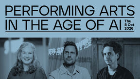 The event visual for Performing Arts in the Age of AI. 