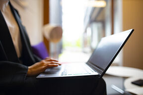 woman and laptop