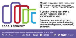 Code Refinery March 2022