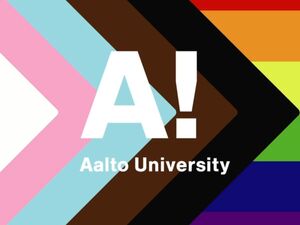 A! logo pride-taustalla