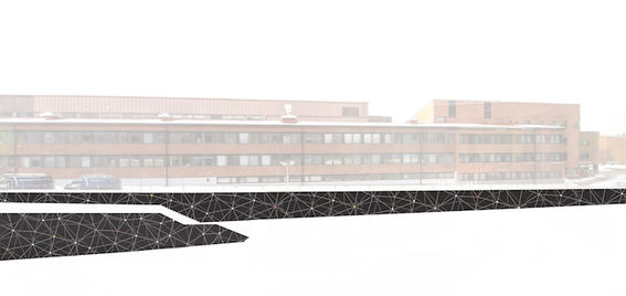 Aalto-yliopisto Väre suojamuuri toinen sija wall art second place Piiri Kuva: Emil Pihlman & Mollu Heino