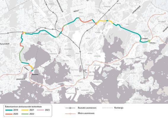 Raide-Jokeri aikataulu Kuva: Raide-Jokeri