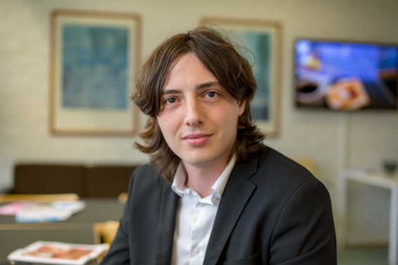 Professor Lado in the physics department coffee room