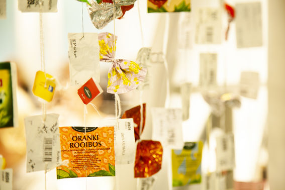 UWAS Circular Course: an insect curtain from waste. Photo: Elisa Dametto