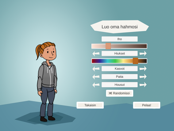 Hahmon luonti Tämä elämä -pelissä