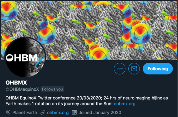 twitter profile of OHBMX