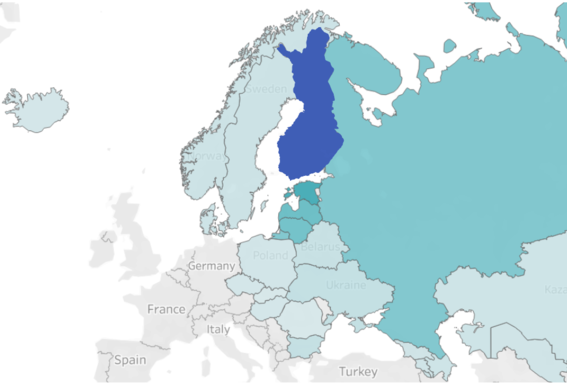 HQ responsibilities in Finland in 1993