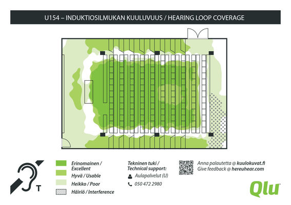 salin U154 kuuluvuuskartta