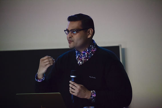 Nishant Shah at U-Create seminar. Photo: Alisa Javits 