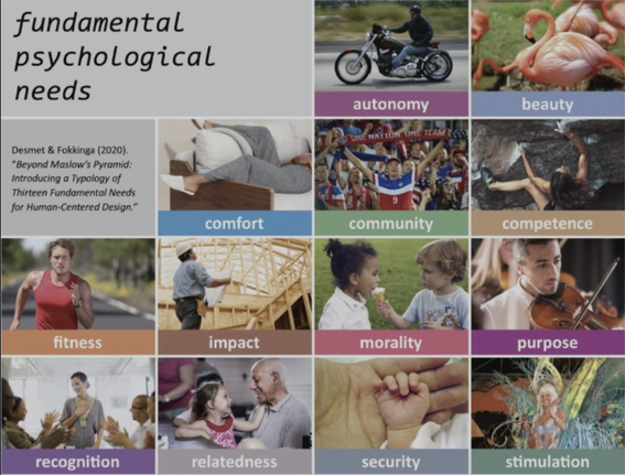 kuvakollaasi psykologisista tarpeista desmetin ja fokkingan mukaan 