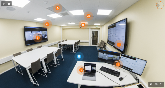 Image of virtual tour view in ThingLink platform