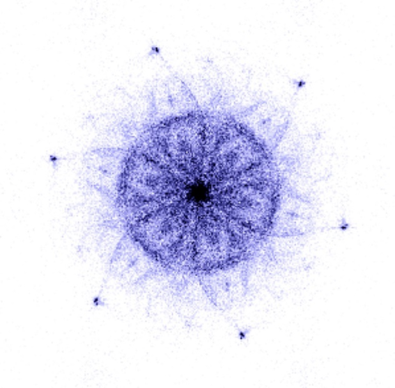 A 6-point, stare-like structure represents nodal superconductivity in a van der Waals monolayer.