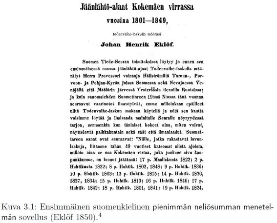 Kuvakaappaus Johan Eklöfin tiedeartikkelista.