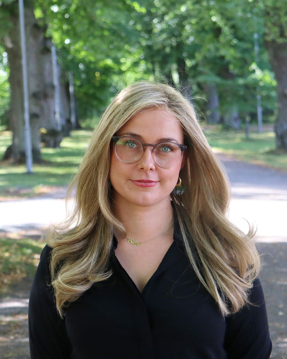 Suvi Holmstedt Aallon kampuksella.