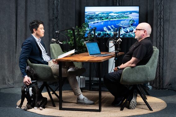 Ding Ma participating in Business Lappeenranta's podcast 'How can we help'