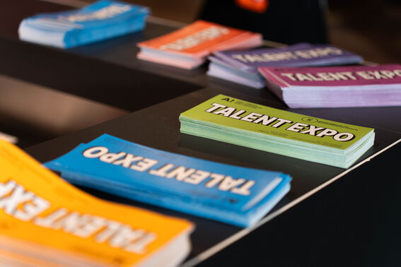 Talent Expo colourful flyers