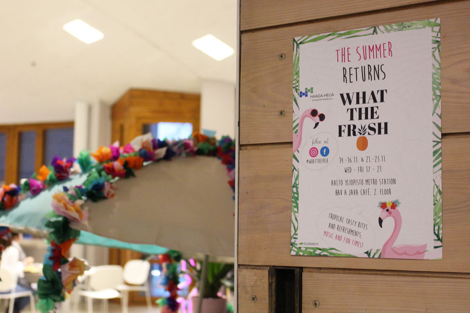 What the Fr*sh -baarissa palataan kesään. Kuva: Haaga-Helia.