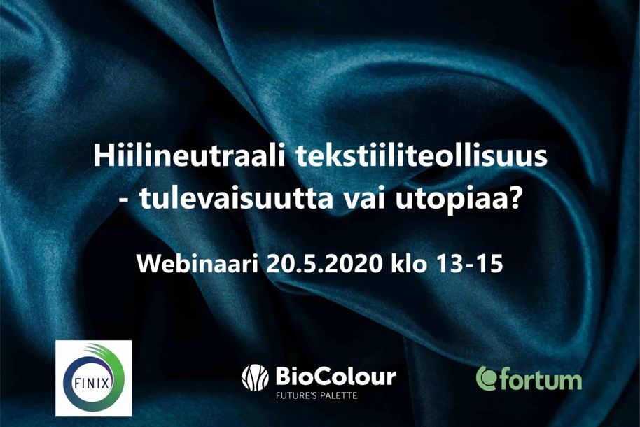 Hiilineutraali tekstiiliteollisuus webinaari