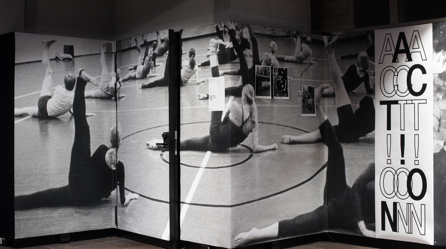 'Creativity in Action: The Spirit of Student Life' Exhibition, Dipoli Gallery. October 2020. Graphic Design by Emery Norton. Image credit: Anne Kinnunen